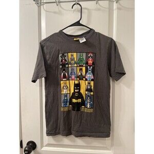 Lego Batmasn Superheros Boys Short Sleeve T-Shirt Graphic Size XL Gray